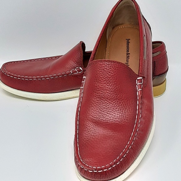 Johnston & Murphy Other - Johnston & Murphy Red Leather Loafer 8.5M Pristine